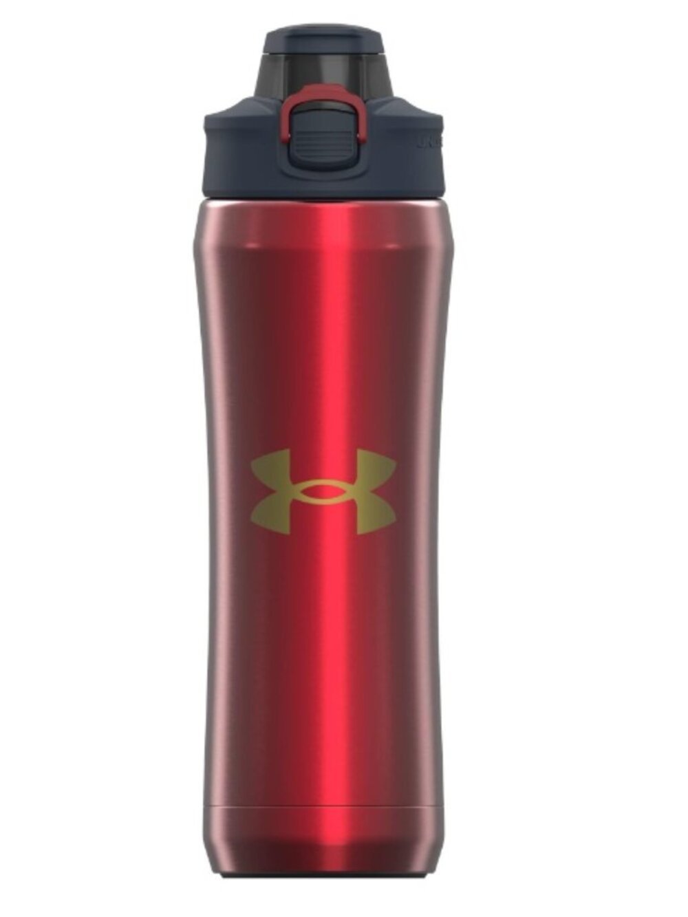 Under Armour 18 oz Beyond Water Bottle, Red, Gold Logo